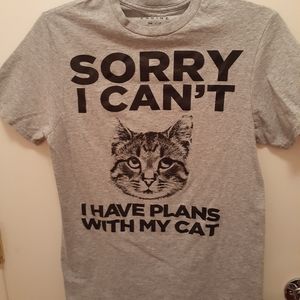 Mad engine cat tshirt size small